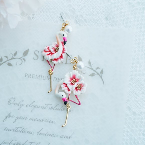 Bill skinner flamingo earrings - Picture 10 of 10